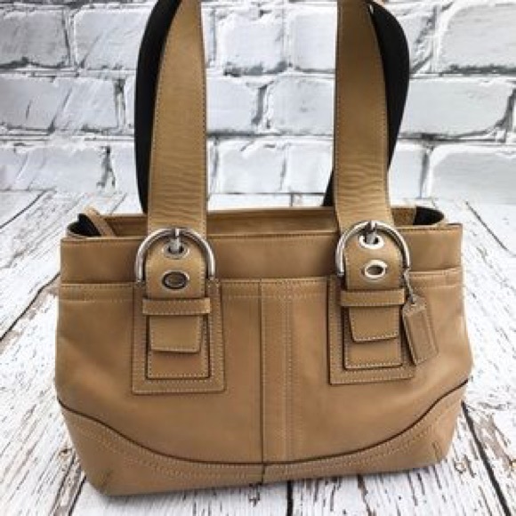 Coach Taupe Leather Soho Handbag - Picture 1 of 5